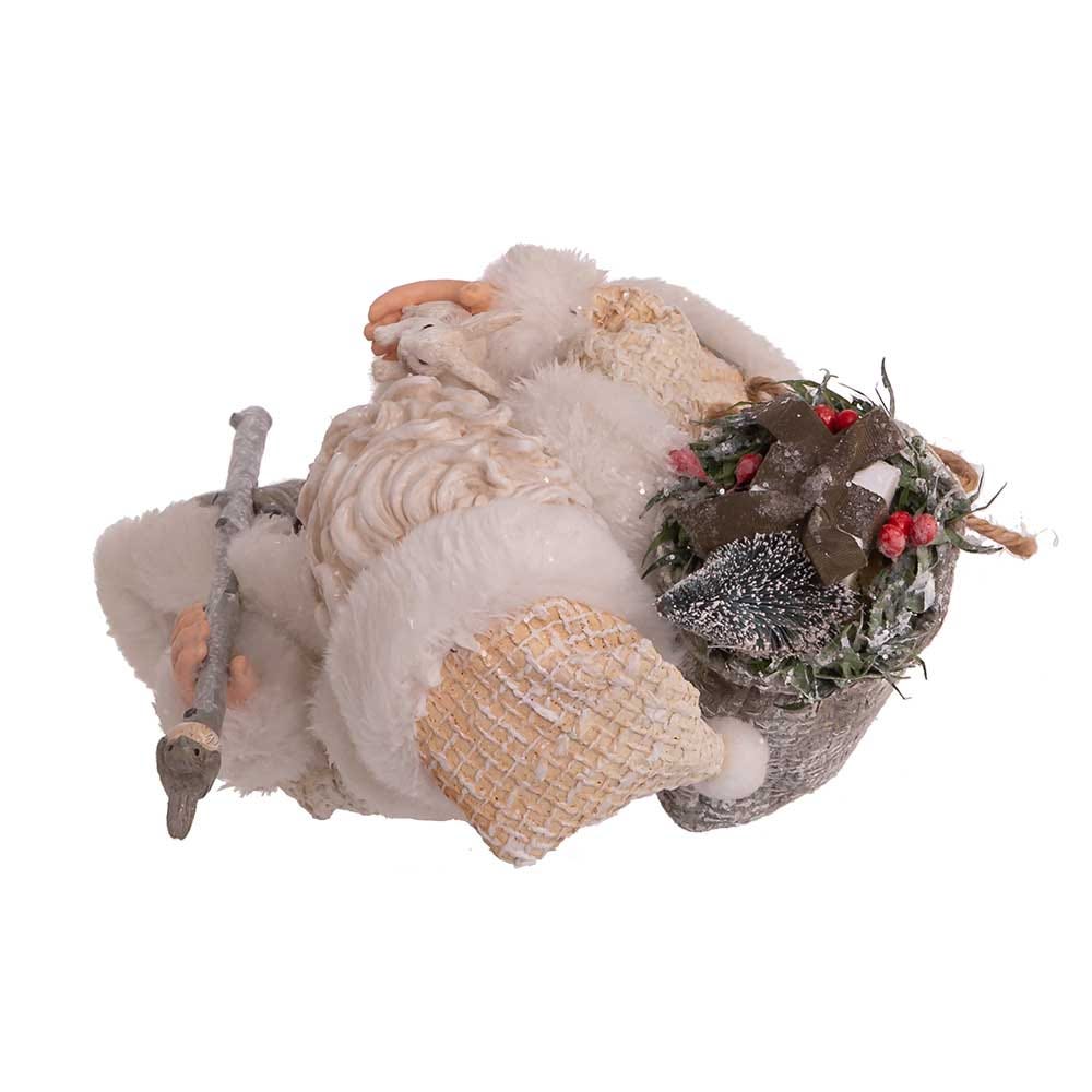 Kurt Adler 10.5-Inch Fabriché Snowy Woods Santa